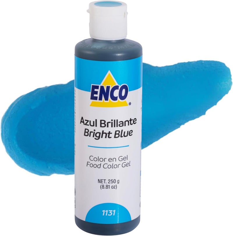 ENCO Bright Blue Food Color Gel 250g - Image 1